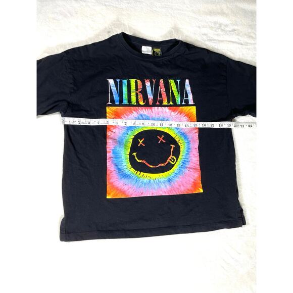 Nirvana Tie Dye Smiley Face T-Shirt Zara Youth 13-14 - Picture 3 of 6